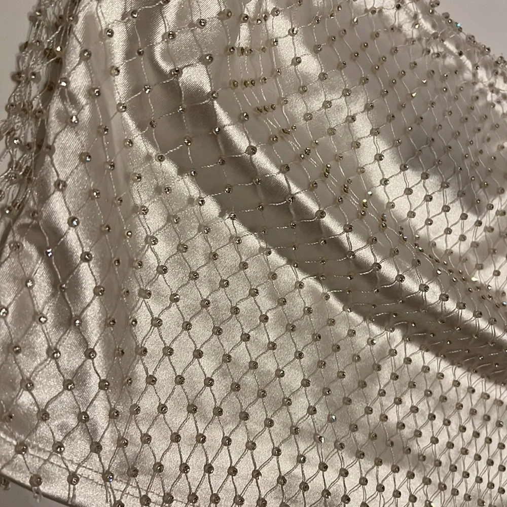 Akira Rhinestone Mesh Top - Picture 3 of 5